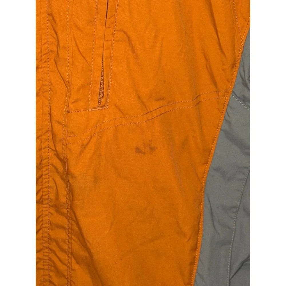 Columbia Vertex Interchange Jacket Mens Medium Orange Grey Hooded Ski Rain Coat